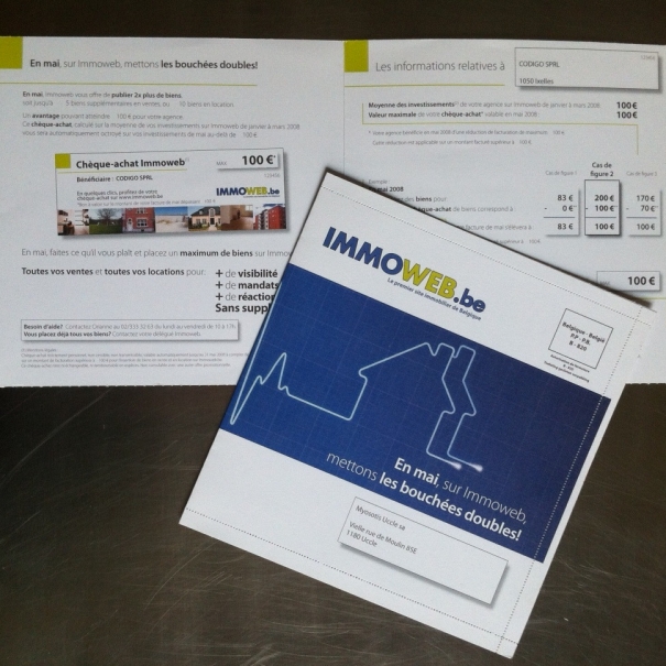 B2B mailing - IMMOWEB 2005>2010